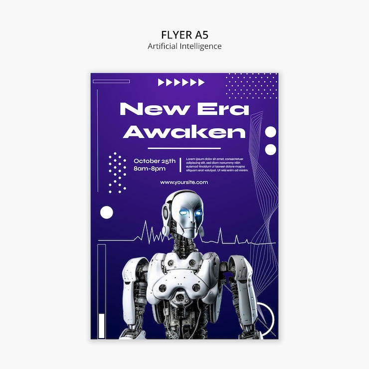 Free PSD artificial intelligence template design