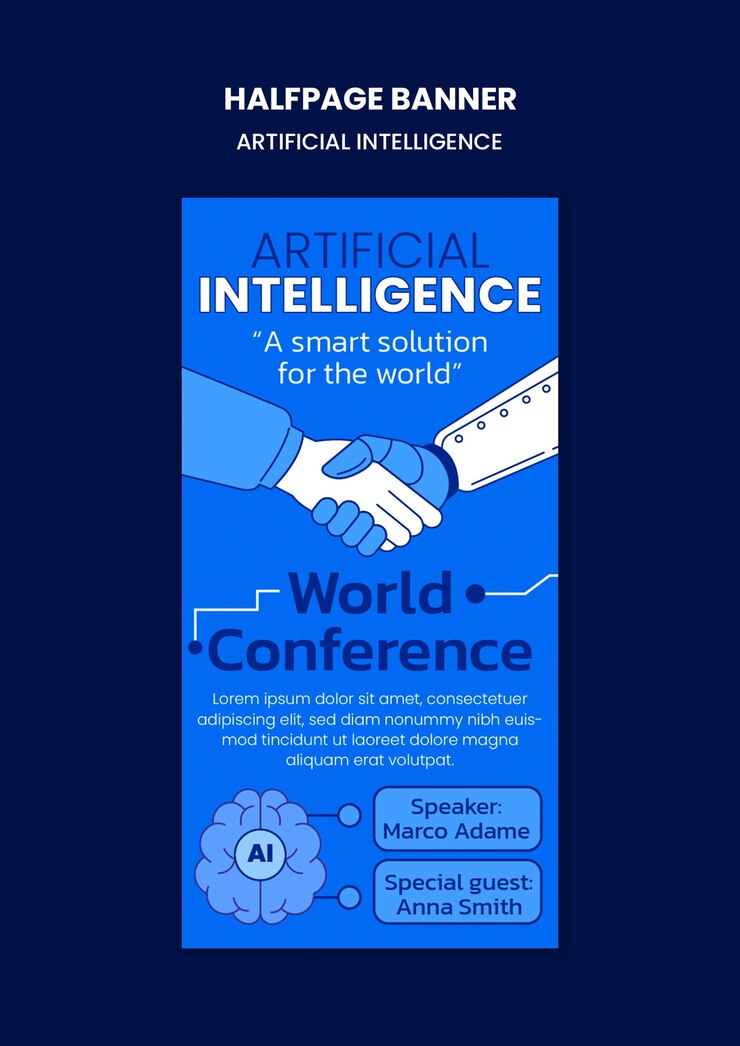 Free PSD artificial intelligence template design
