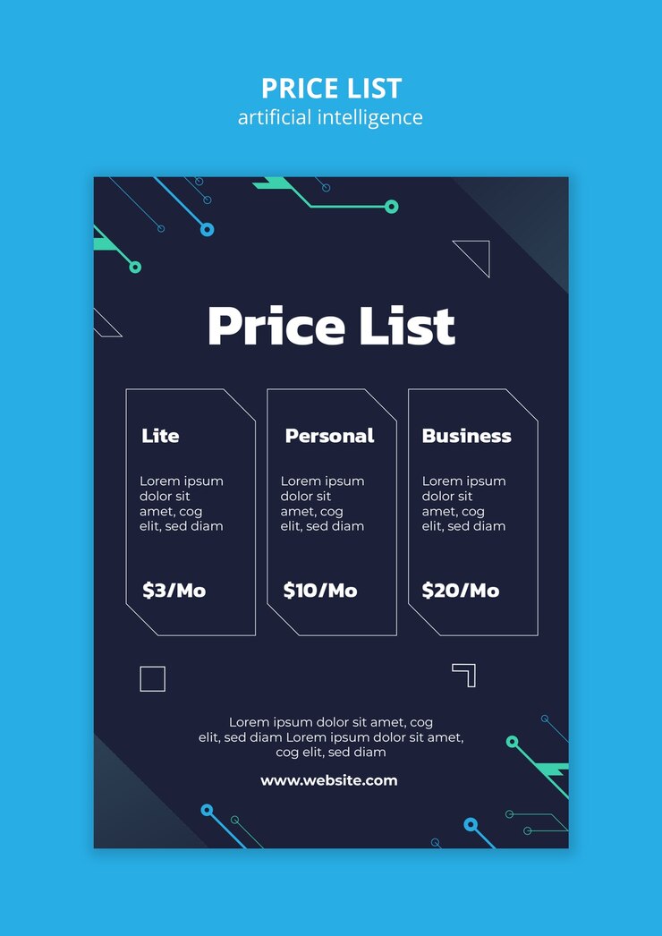 Free PSD artificial intelligence template design