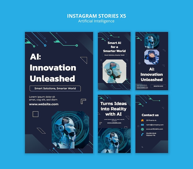 Free PSD artificial intelligence template design