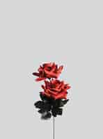 Free PSD artificial red roses