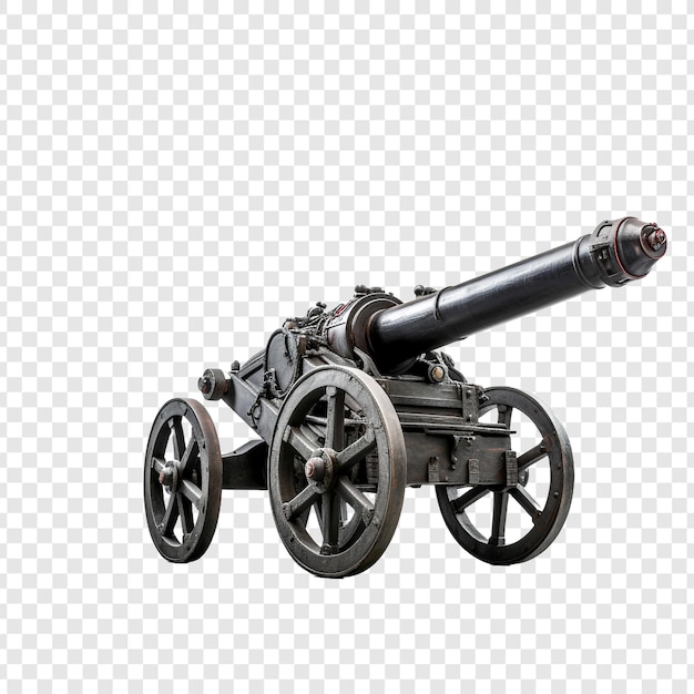 Free PSD artillery isolated on transparent background