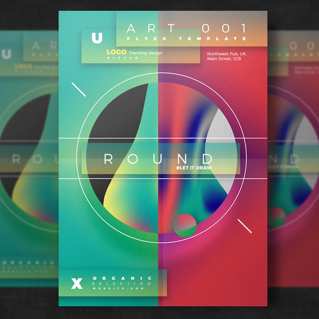 Artistic Flyer Template – Free PSD Download