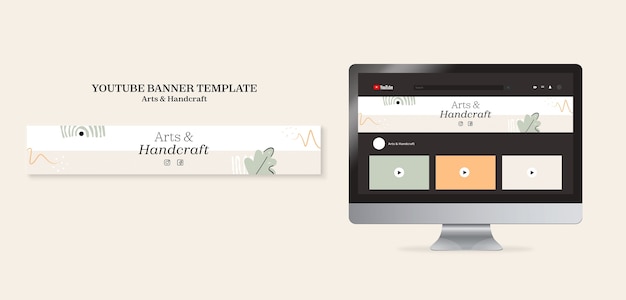 アートとハンドクラフトのテンプレート デザイン
