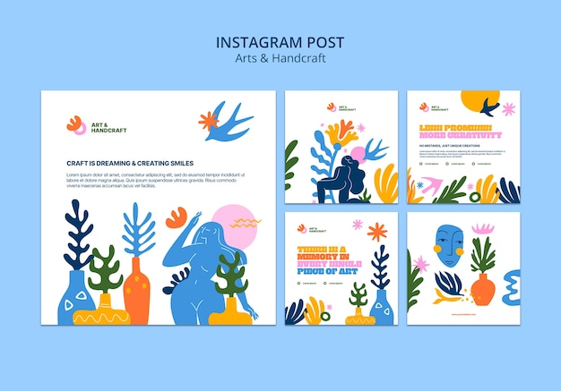 Post di Instagram di eventi artistici e artigianali