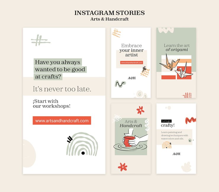 Free PSD arts and handcraft template design