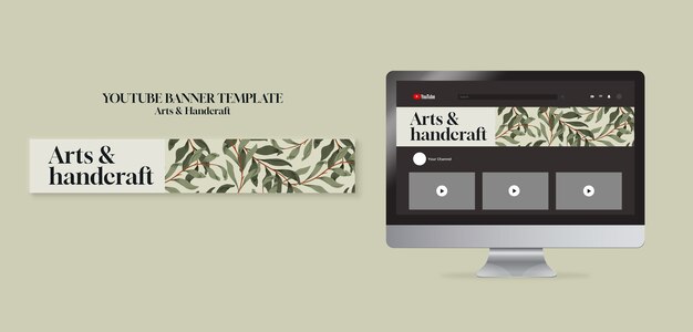 Arts and handcraft youtube banner