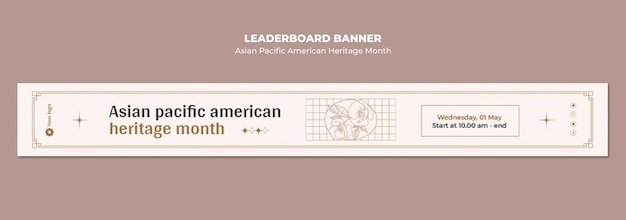 Free PSD asian pacific american heritage month banner