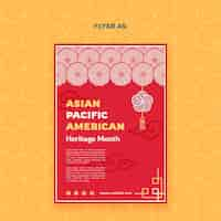 Free PSD asian pacific american heritage month poster