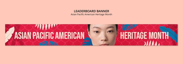 Free PSD asian pacific american heritage month  template design