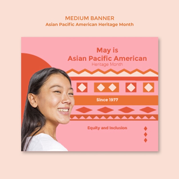 Asian pacific american heritage month template design