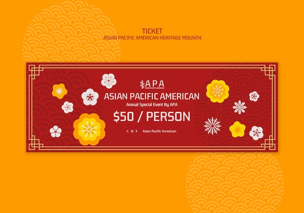 Asian pacific american heritage month ticket