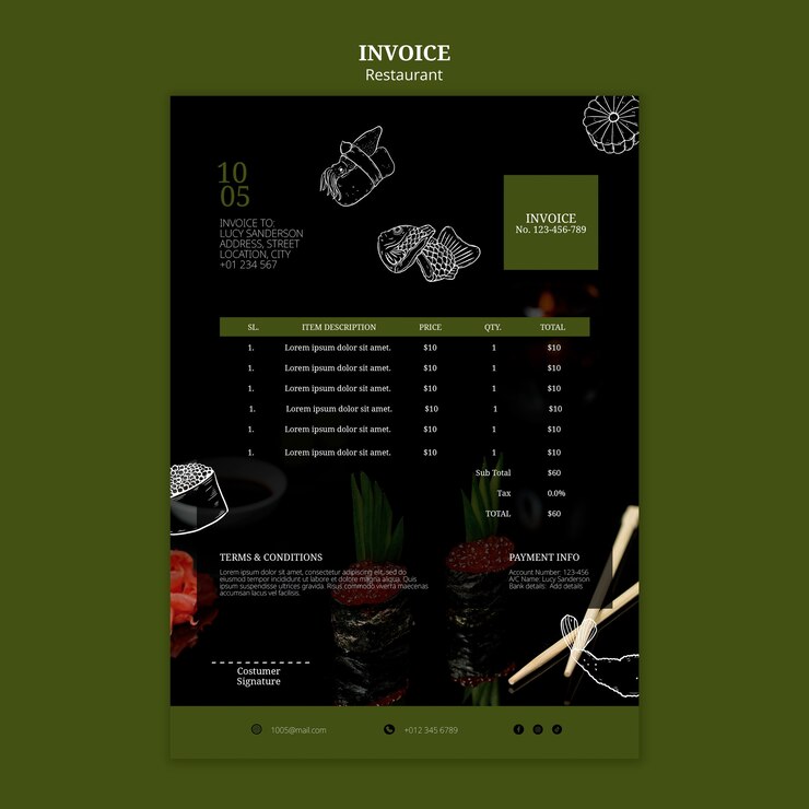Free PSD asian restaurant  template design