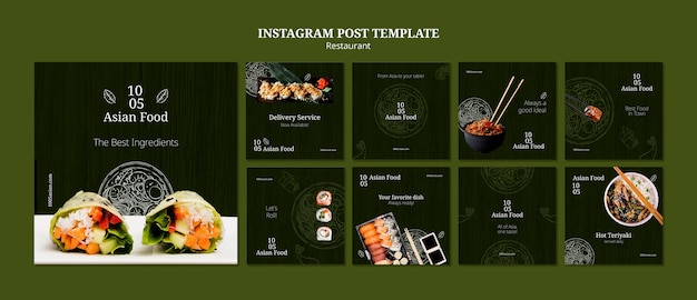 Asian restaurant  template design