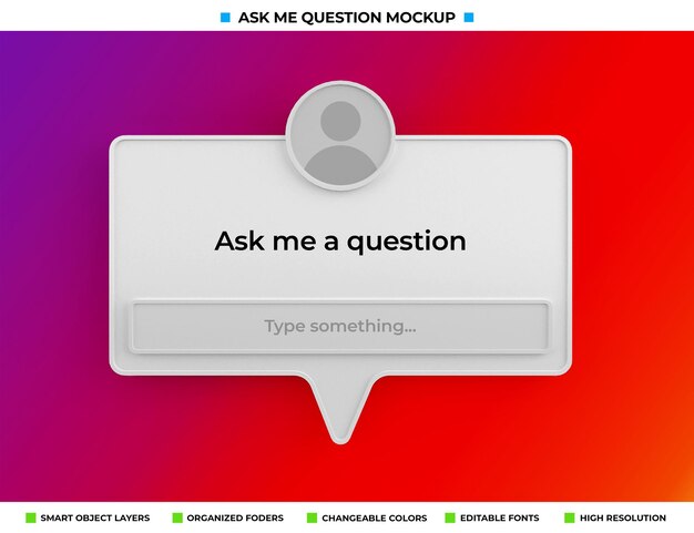 Download Premium Psd Ask Me A Question Instagram Filter Mockup Isolated On Phone Screen