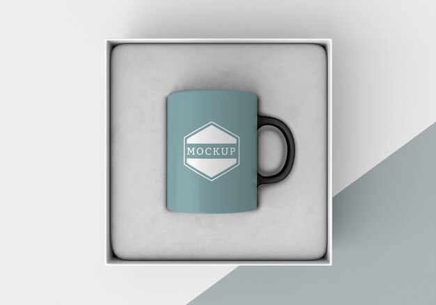 Download Assortimento di scatola per tazze mock-up | PSD Gratis