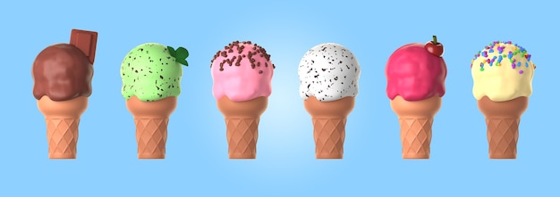 아이스크림 목업의 구색
