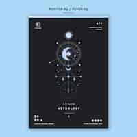 Free PSD astrology flyer template