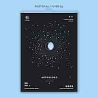 Free PSD astrology poster template