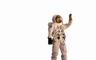 Free PSD astronaut wearing spacesuit