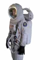 Free PSD astronaut wearing spacesuit