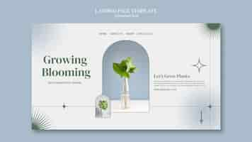 Free PSD asymmetrical concept landing page template