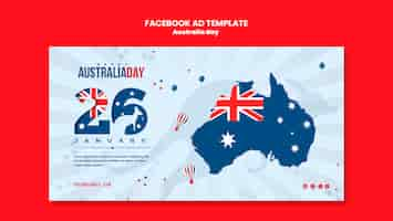 Free PSD australia day celebration  facebook template