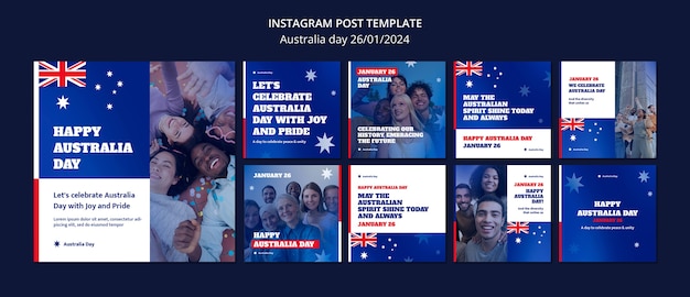 Australia day  template design