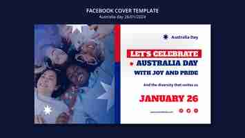 Free PSD australia day  template design