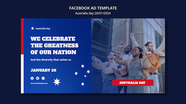 Australia day  template design