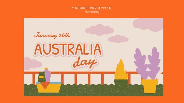 Australia day template design