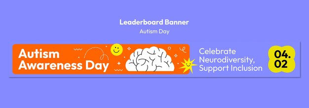 Autism day awareness template