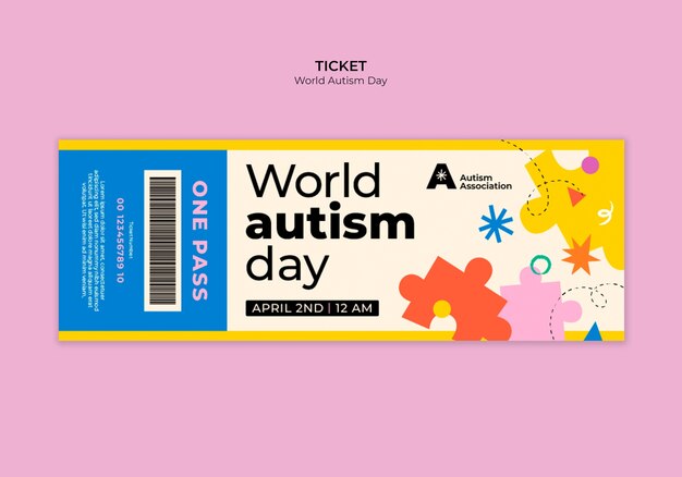Autism day awareness template