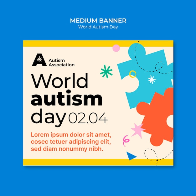 autism day awareness template