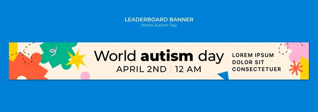 Autism day awareness template