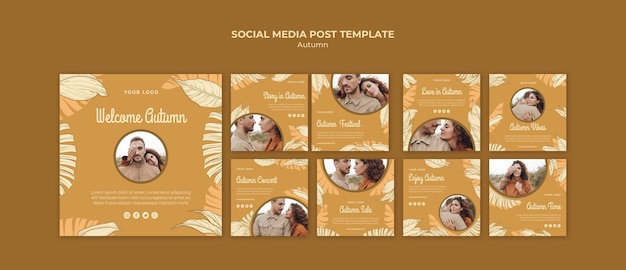 Autumn Festival Social Media Post – Free Download PSD Template