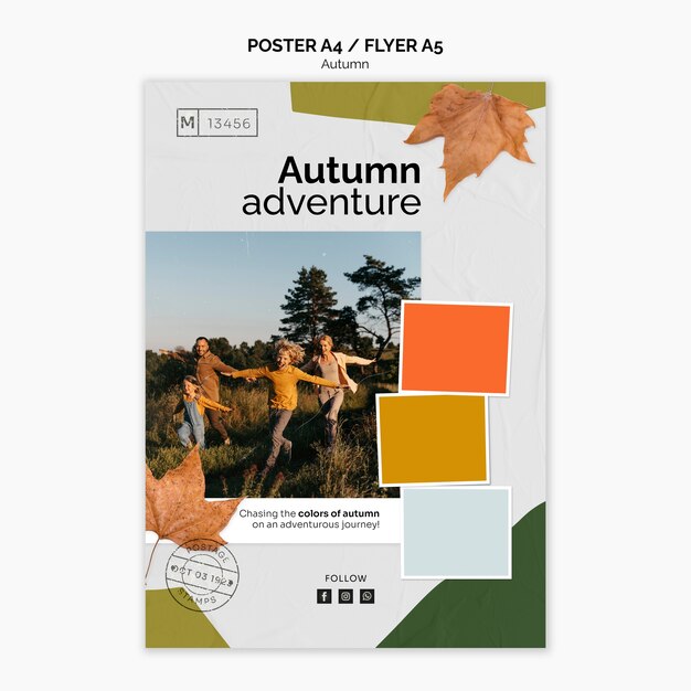 autumn season postertemplate