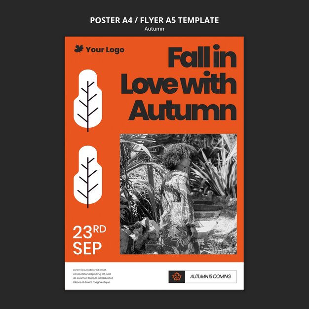 autumn template design
