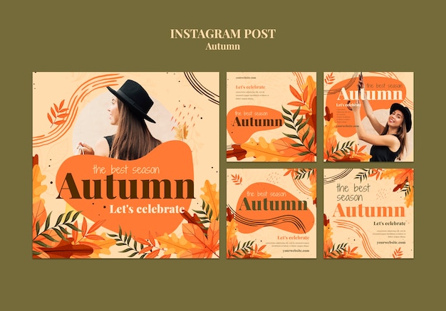 Autumn template design