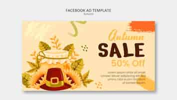 Free PSD autumn template design