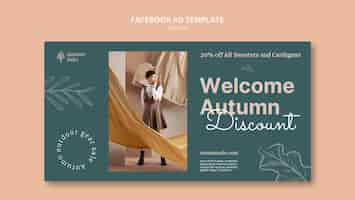 Free PSD autumn  template design