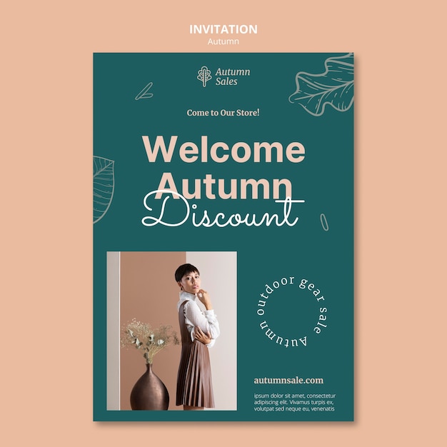 Autumn template design