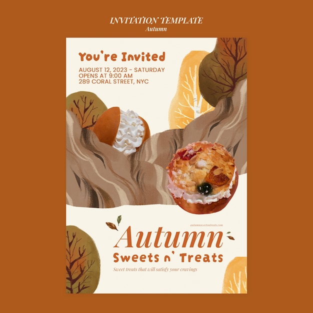 Autumn template design