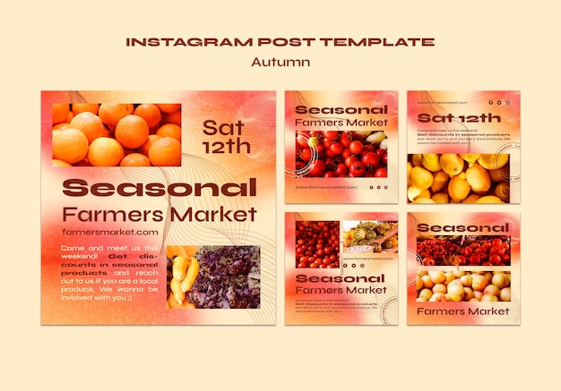 Free PSD autumn template design