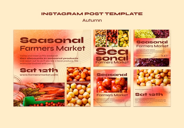 Free PSD autumn template design