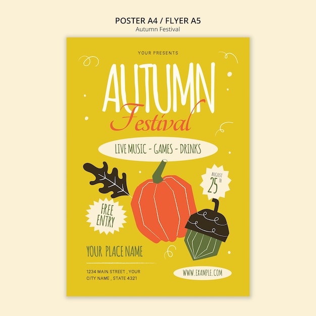 Autumn template design