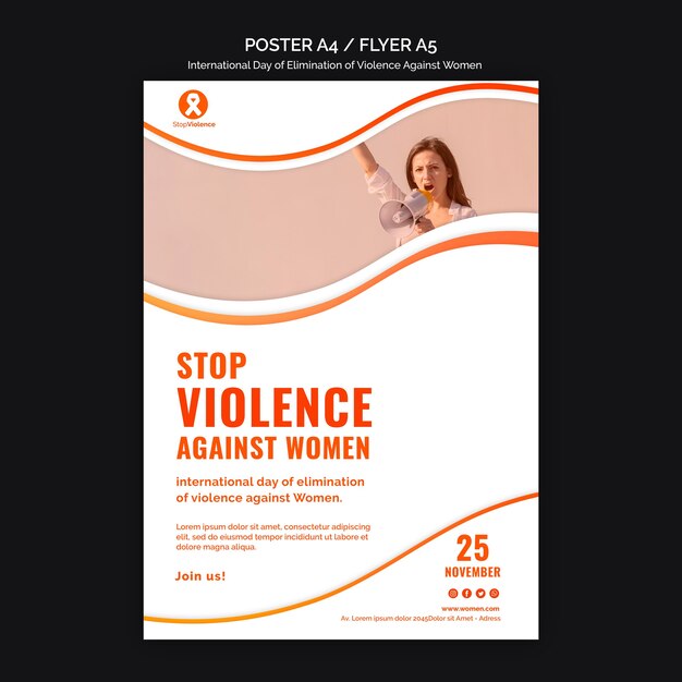 awareness of violence against women poster a4
