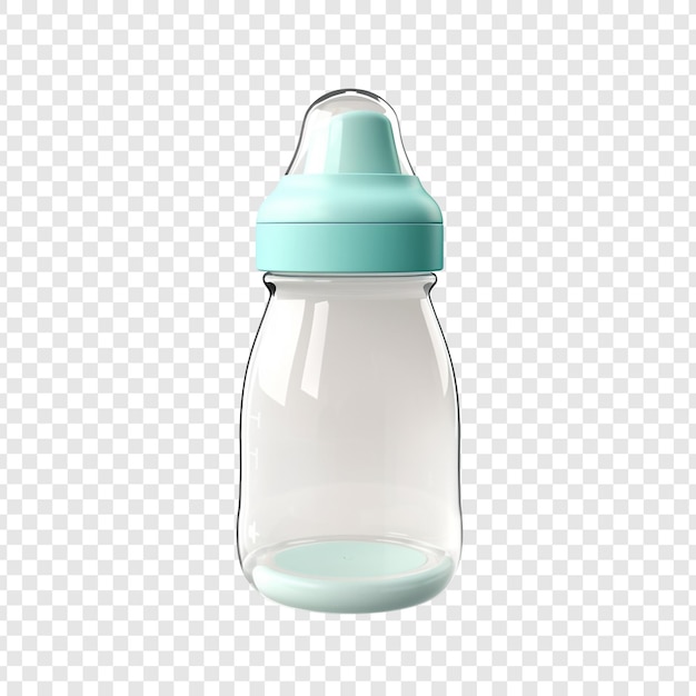 Free PSD baby bottle isolated on transparent background