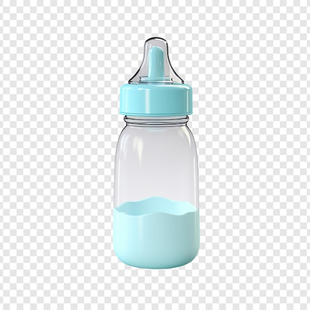 Free PSD baby bottle isolated on transparent background