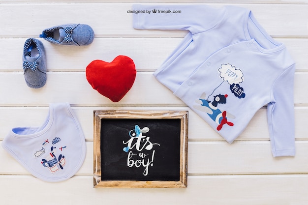 Baby boy mockup